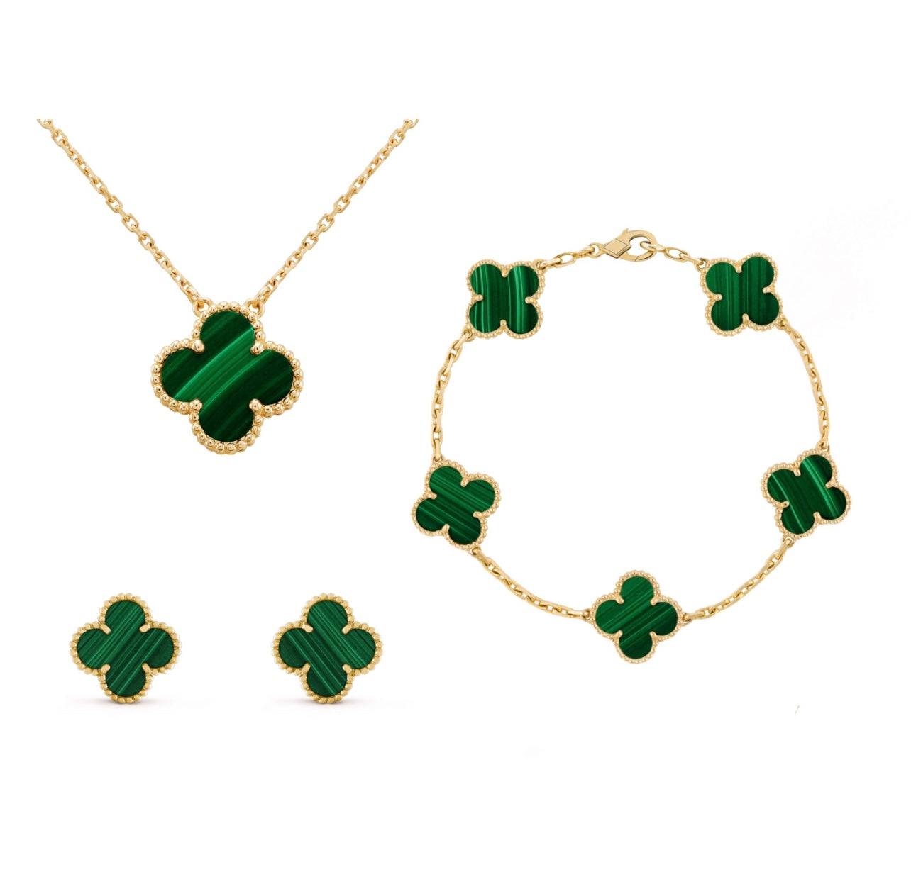 Set di Gioielli – Eleganza Dorata in Acciaio Inossidabile