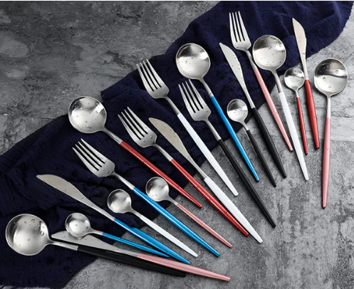Conjunto de Cubiertos 24 Piezas – Acabado Chic Para Mesa Refinada
