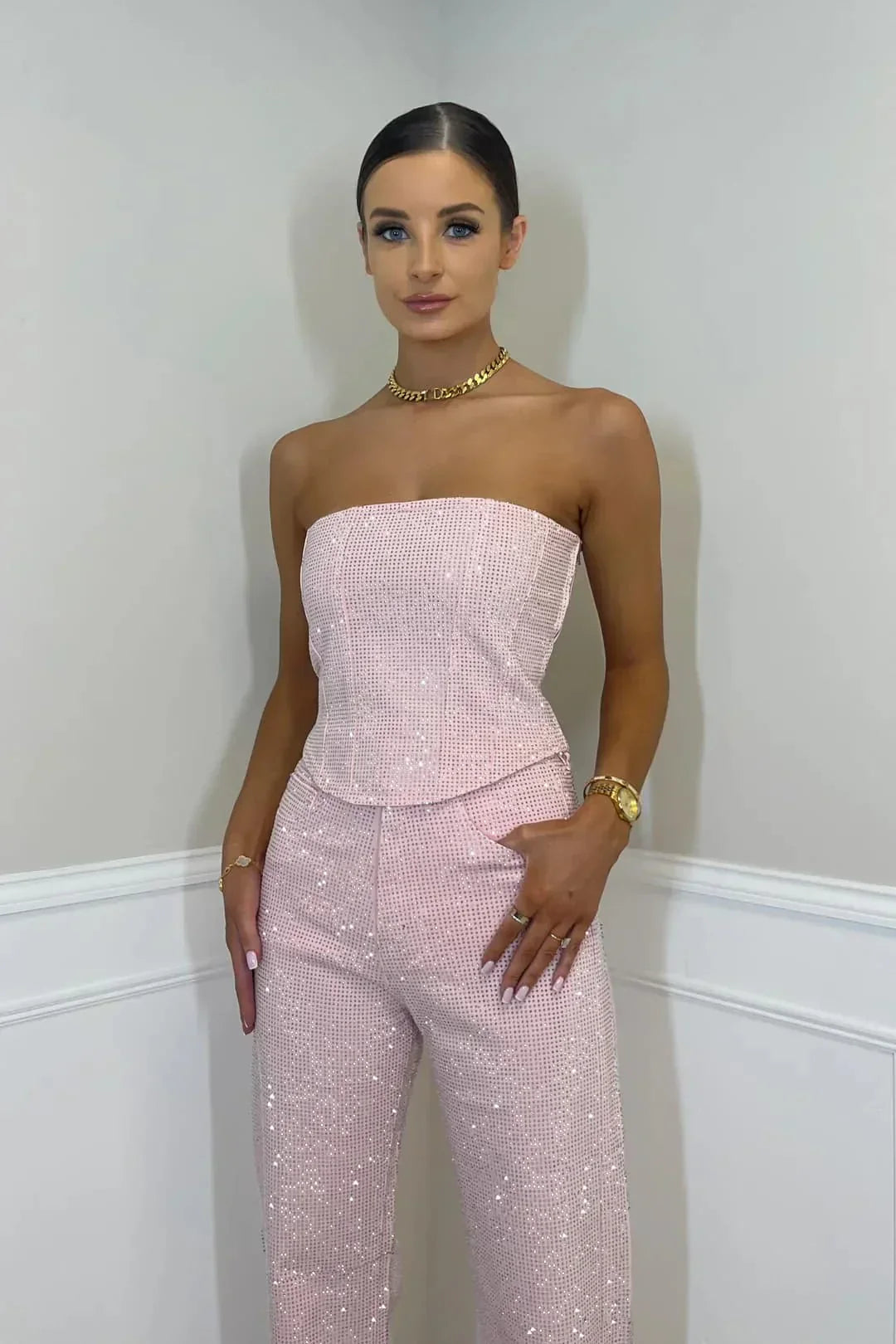 Ginia | Long Jumpsuit Bustier – Glamour and Distinction
