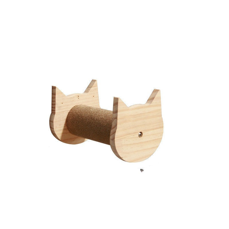 Wall Climbing Frame For Cats With Suspended Platform And Ladder