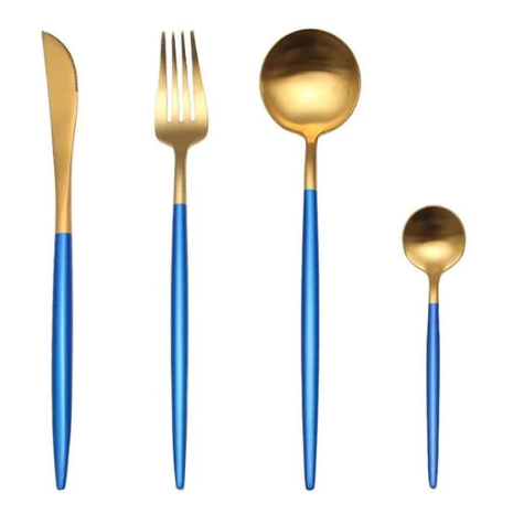 Conjunto de Cubiertos 24 Piezas – Acabado Chic Para Mesa Refinada