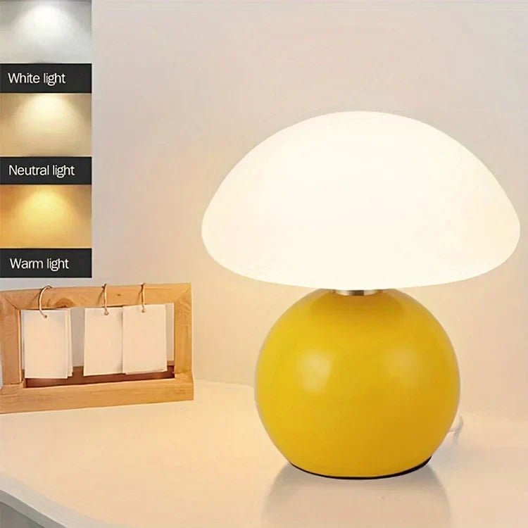 Bordlampe i form af en svamp – elegance og originalitet