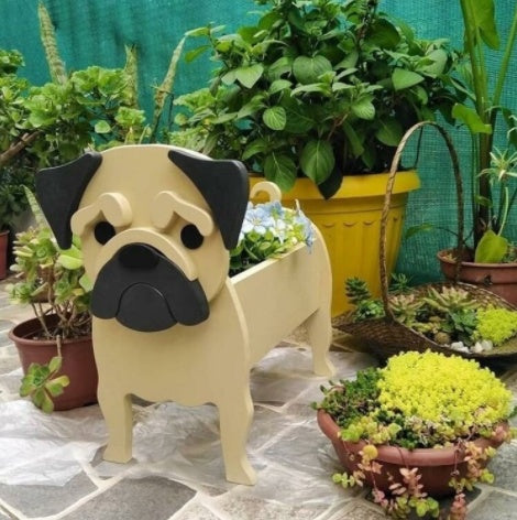 Vaso de Flores Original — Forma de Cão