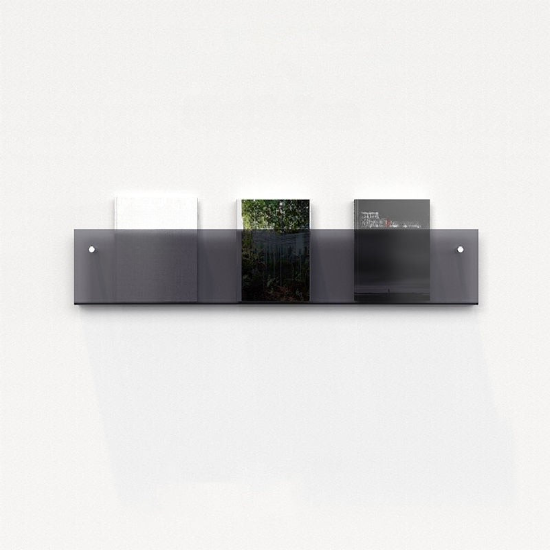 Wandrek Tijdschrift Houder Transparant – Chic En Modern Ontwerp