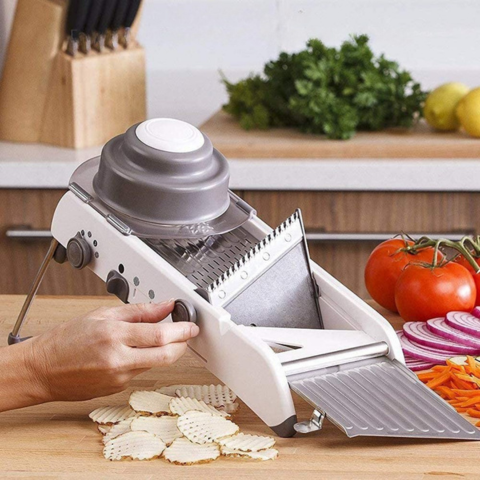 Mandolina de Cocina Multifunción - Máxima Precisión y Seguridad