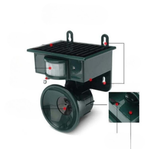 Repelente Electrónico Para Jardín — Ahuyenta A Los Pájaros Y Protege Sus Espacios