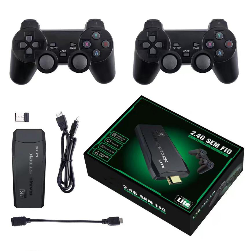 Retro Spelkonsol – 4K Upplevelse Och Dubbel Joystick