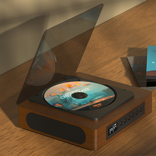 Retro CD-speler met Bluetooth Type-C poort - Superieure connectiviteit en geluidskwaliteit