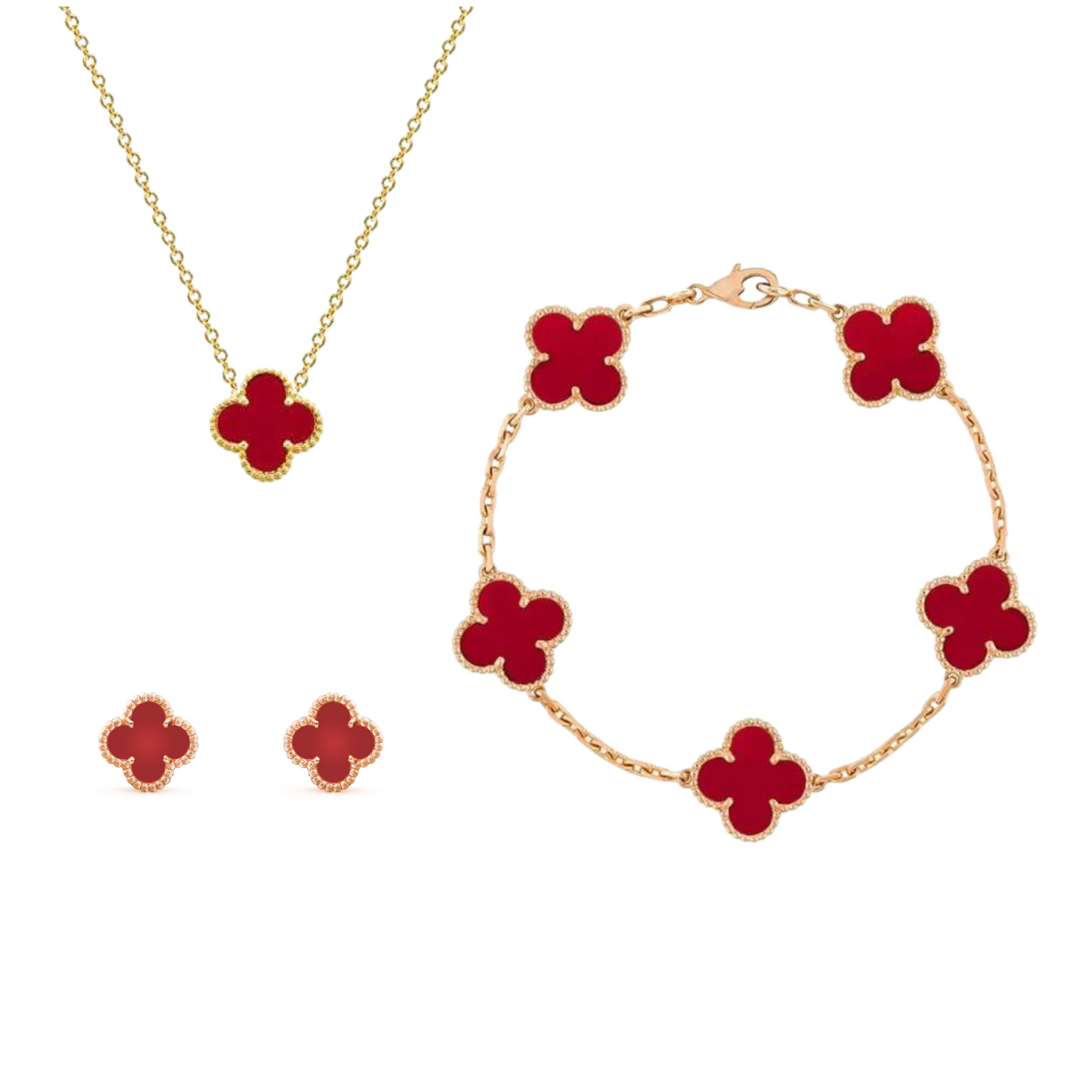 Set di Gioielli – Eleganza Dorata in Acciaio Inossidabile