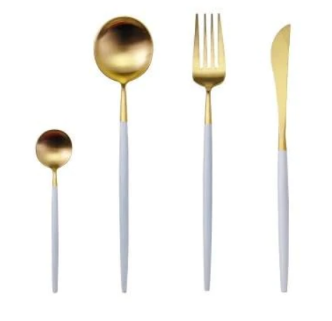 Conjunto de Cubiertos 24 Piezas – Acabado Chic Para Mesa Refinada