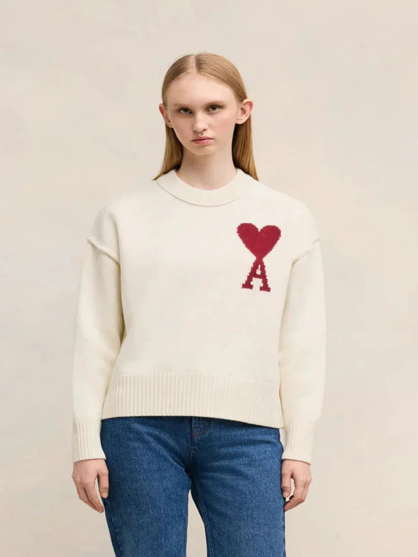 Aimé | Unisex Sweater – Iconisch Hart en Trendy Stijl