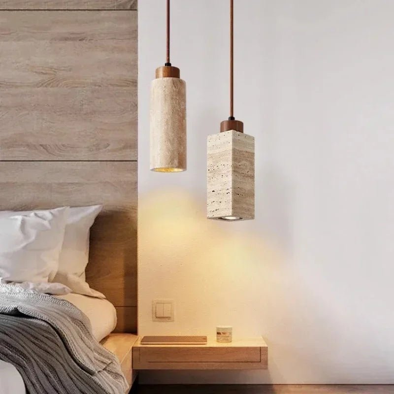 Lampe Suspendue En Pierre Naturelle – Élégance Et Authenticité