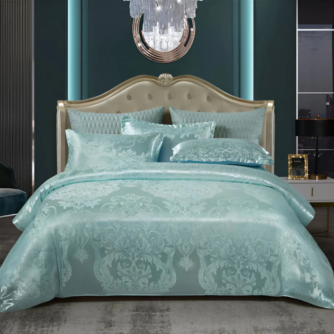 Fodera per Piumone in Satin – Eleganza Floreale e Comfort Assoluto 