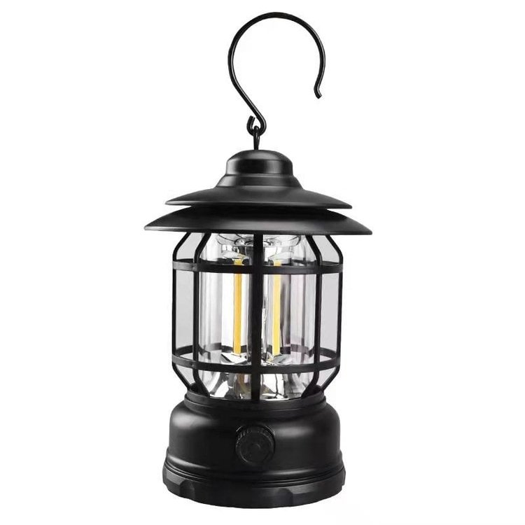 Retro-LED-Campinglampe - Vintage-Stil und Zweckmäßigkeit