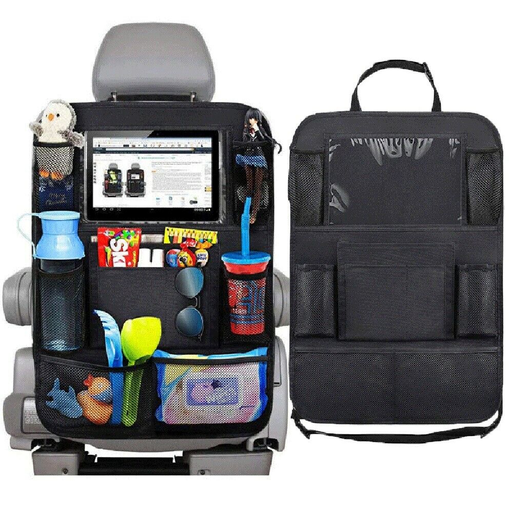 Organizador para el asiento trasero con soporte para tableta: almacenamiento completo y entretenimiento a bordo