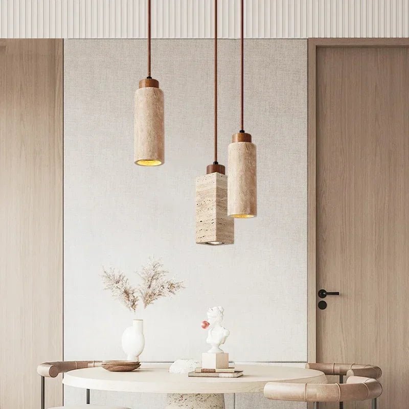 Lampe Suspendue En Pierre Naturelle – Élégance Et Authenticité