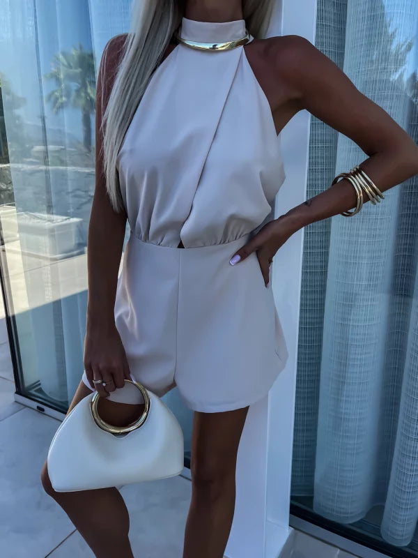 Dorcas | Elegant Kort Jumpsuit – Dristig Og Raffineret 