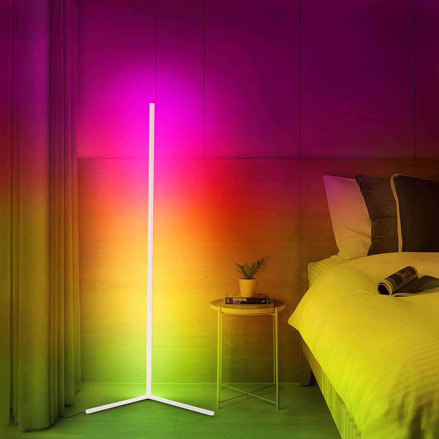 Lámpara de Ángulo LED – Iluminación Ambiental y Diseño Minimalista 