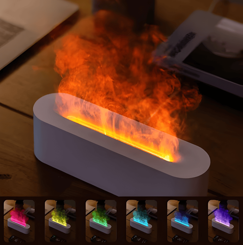 USB aromadiffúzor többszínű LED világítással - relaxáló hangulat és fénypára