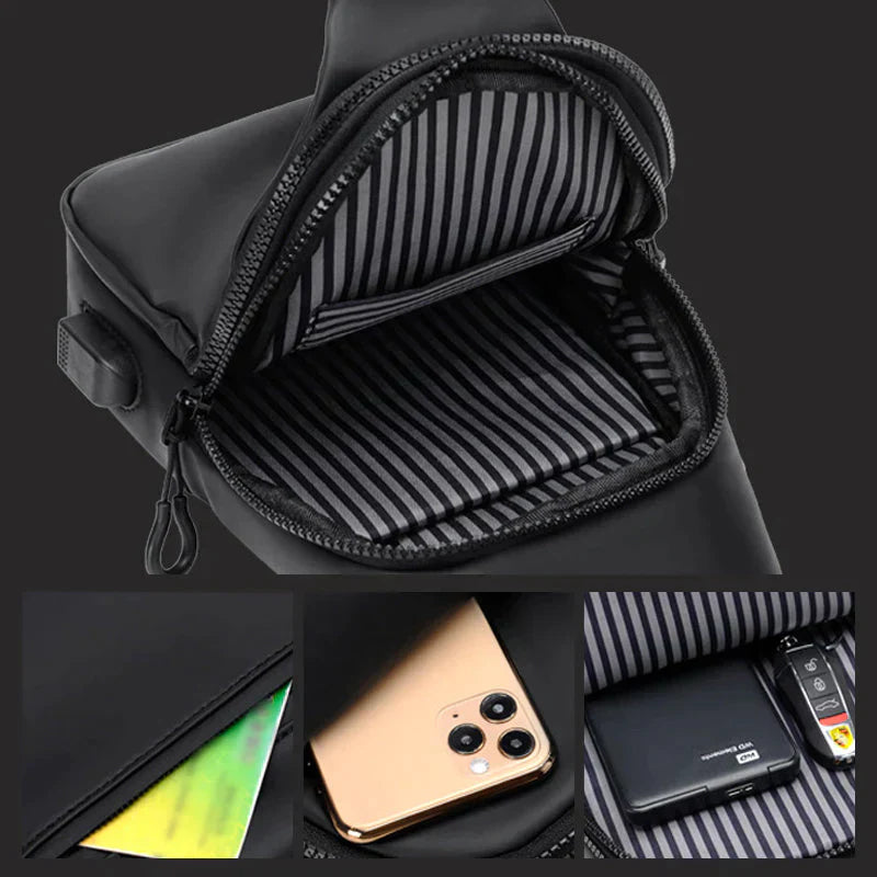 Bolso Bandolera Impermeable Seguro – Práctico y Resistente al Agua 