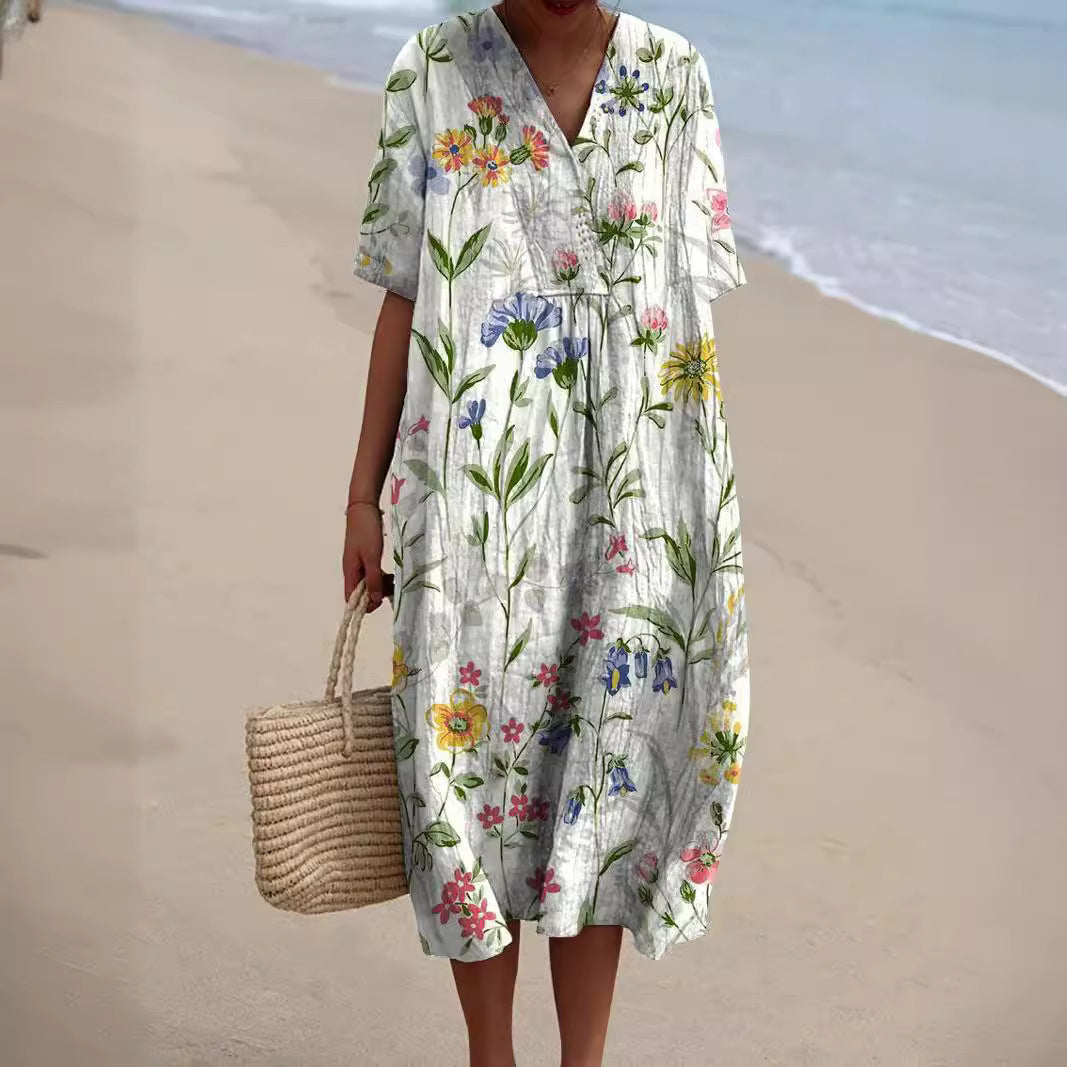 Sabrine | Abito Midi Donna – Leggerezza E Spirito Estivo 