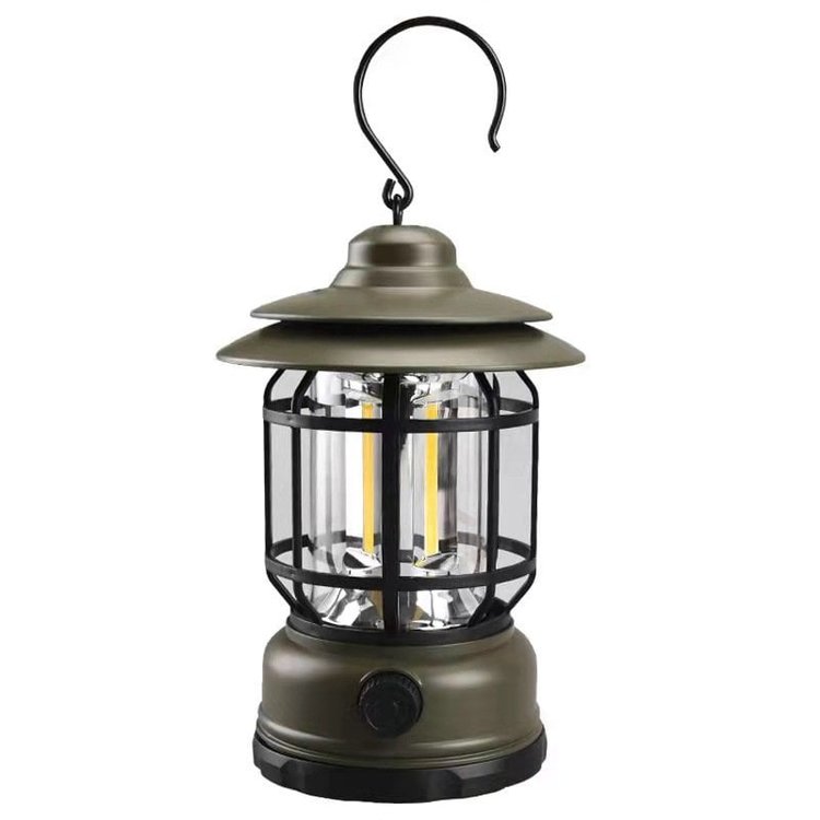 Retro-LED-Campinglampe - Vintage-Stil und Zweckmäßigkeit