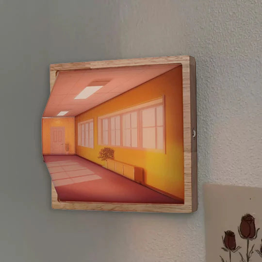 Seinävalaisin Koristeellinen – Visuaalinen Illuusio 3D 
