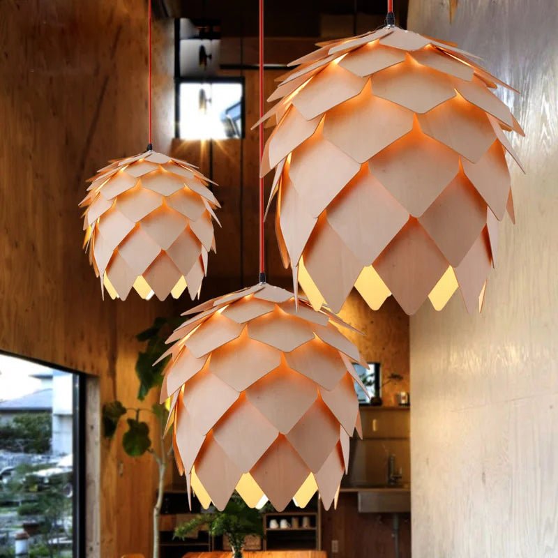 Lampada sospesa scultorea – Design ispirato alla natura 