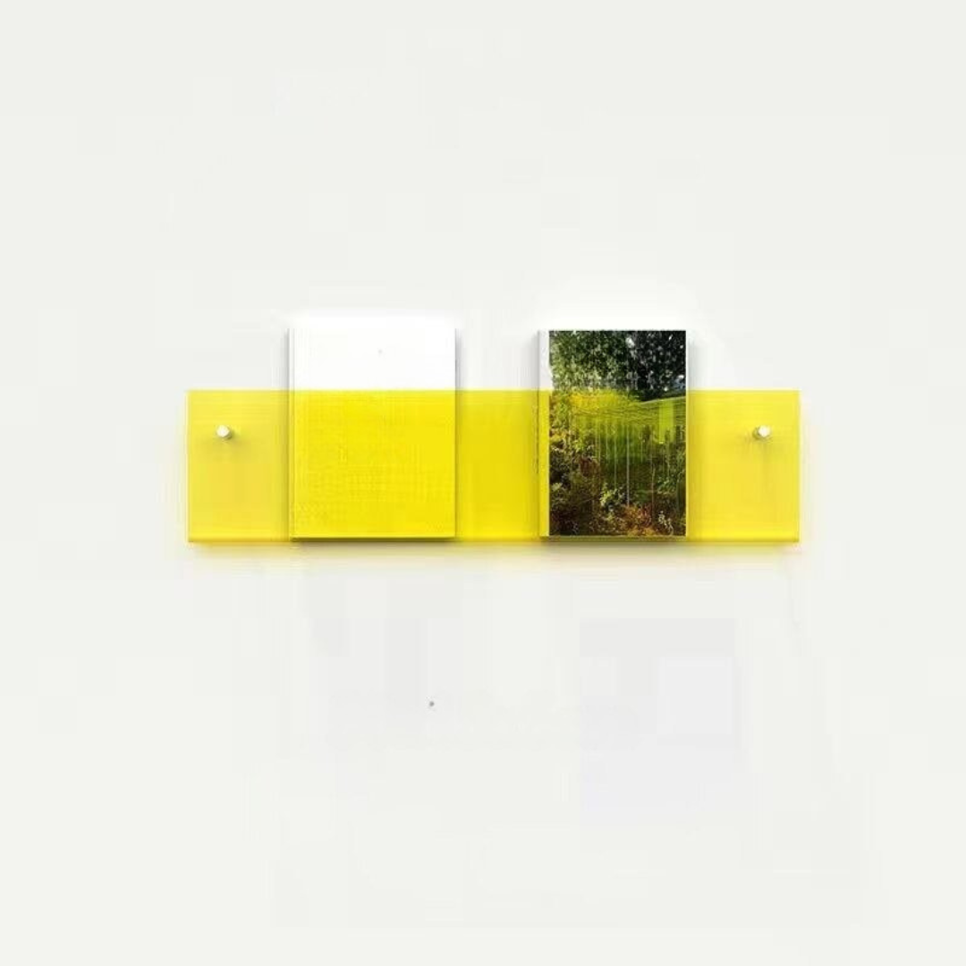 Mensola Porta-Riviste Trasparente – Design Chic e Moderno 