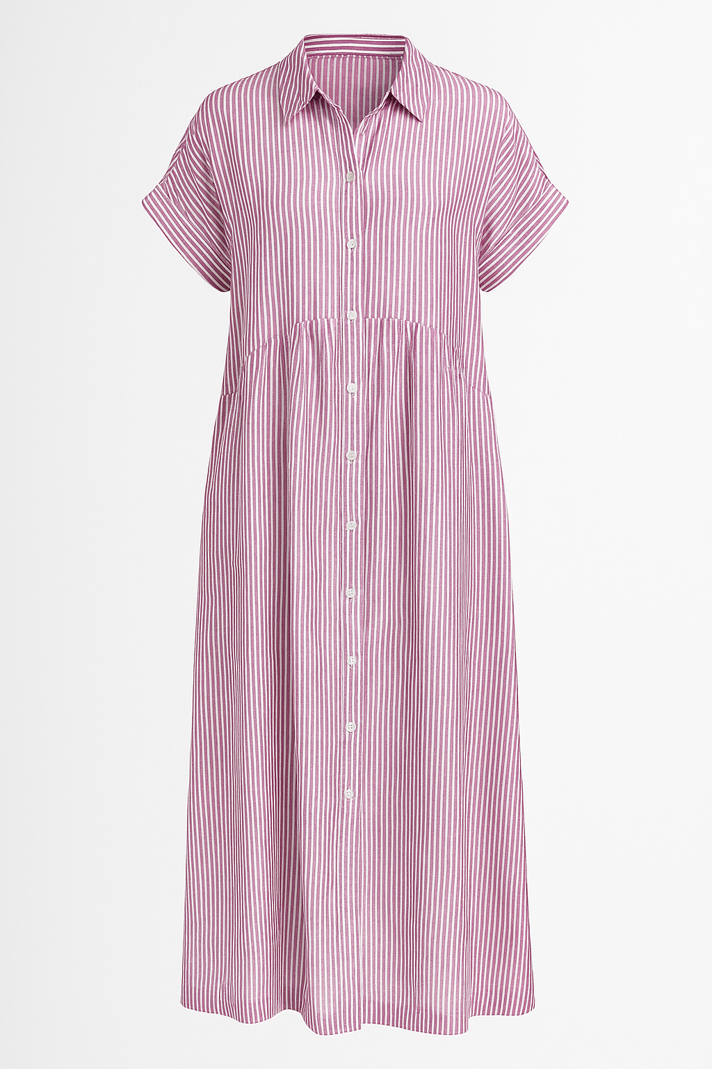 Vestido Midi Com Bolsos – Elegante, Confortável E Com Bolsos Práticos 