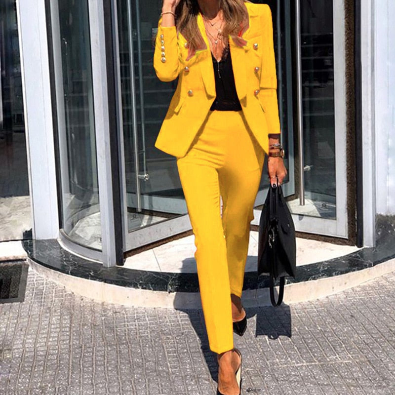Zita | Set Blazer en Broek – Verfijnde Silhouette Voor Vrouwen 