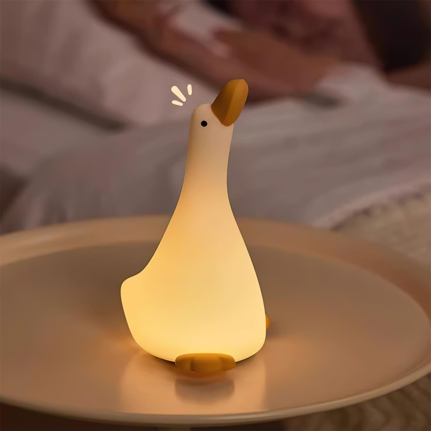 Lampka nocna Enchanted Goose - dotykowe światło i kojący design