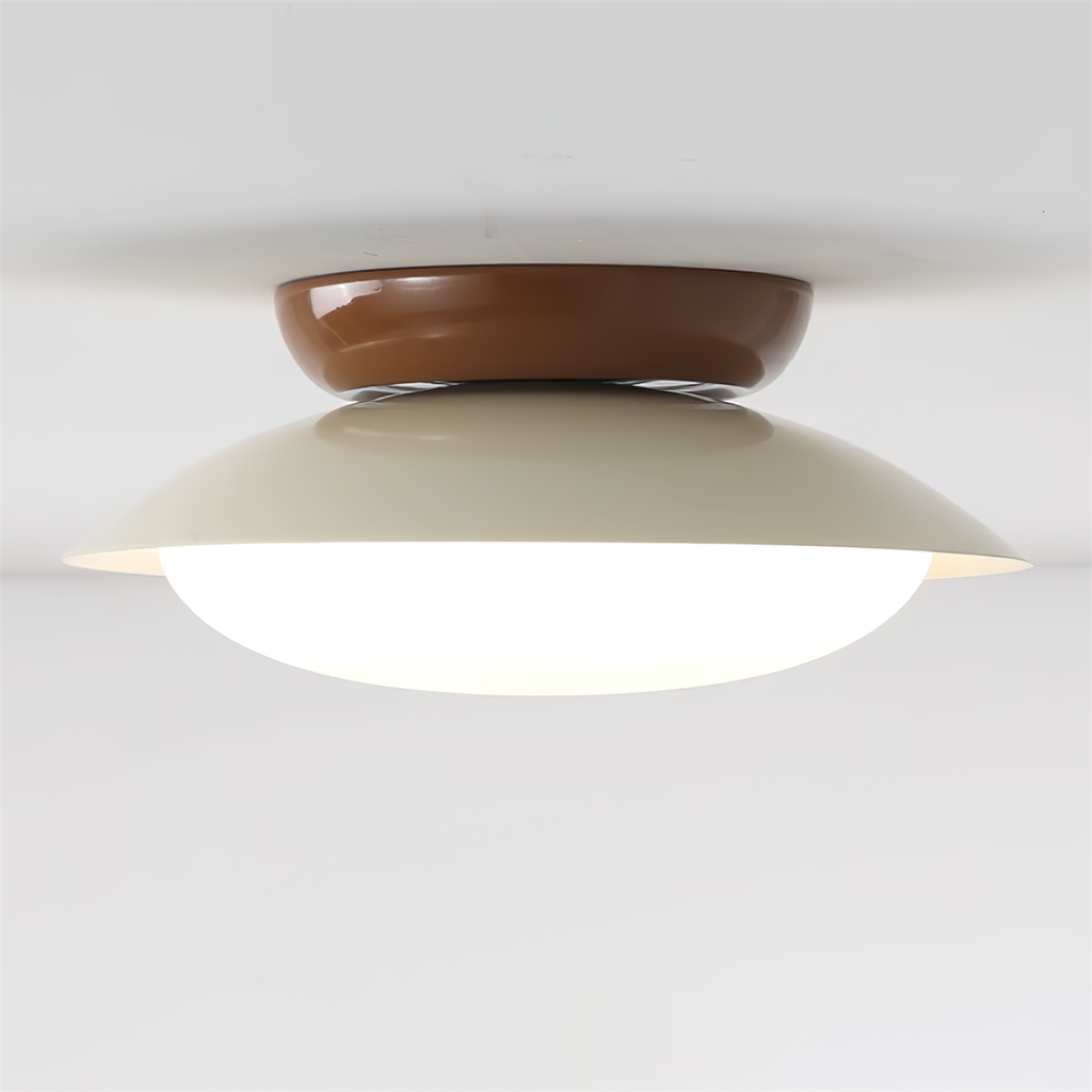 Plafoniera rotonda a LED - Bagliore naturale ed eleganza discreta