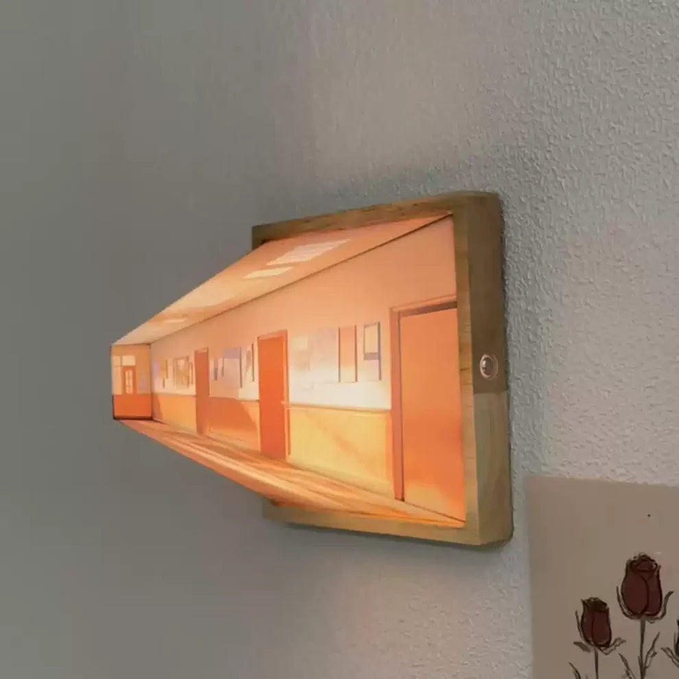 Seinävalaisin Koristeellinen – Visuaalinen Illuusio 3D 