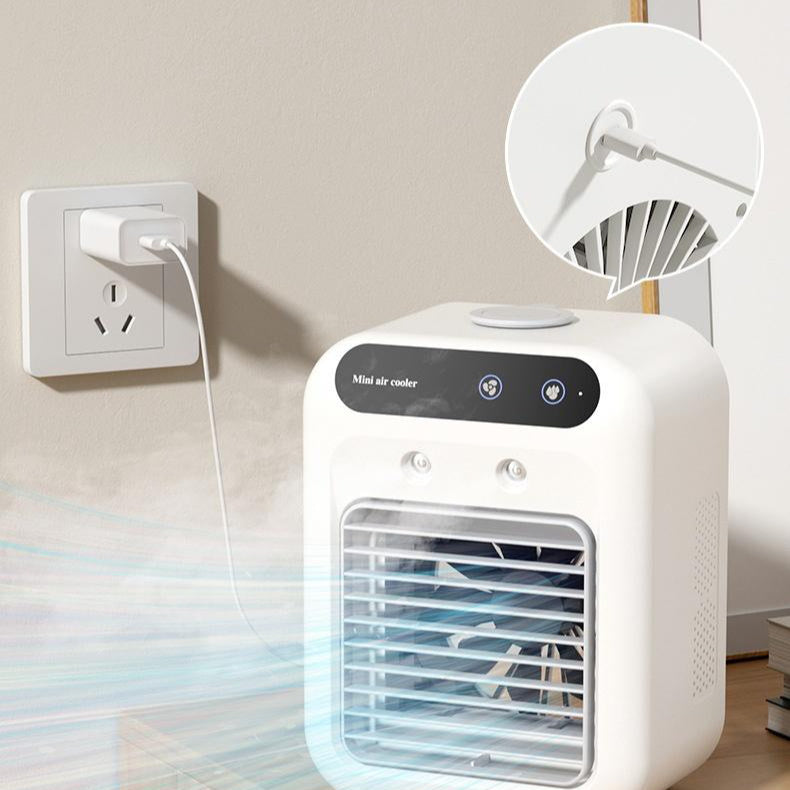 Ventilador Refrescador de Ar Portátil – Design Mini e Conforto Térmico 