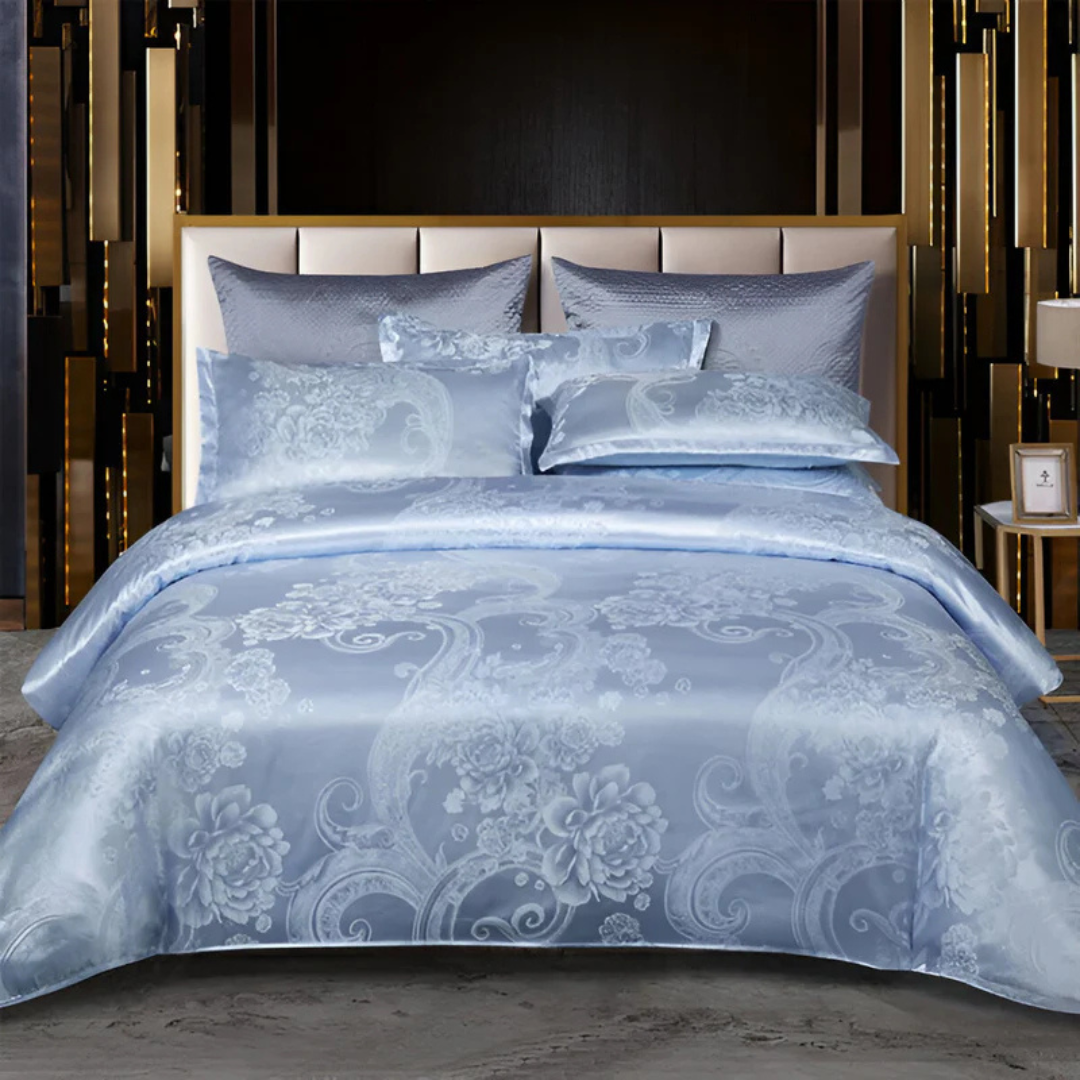 Fodera per Piumone in Satin – Eleganza Floreale e Comfort Assoluto 