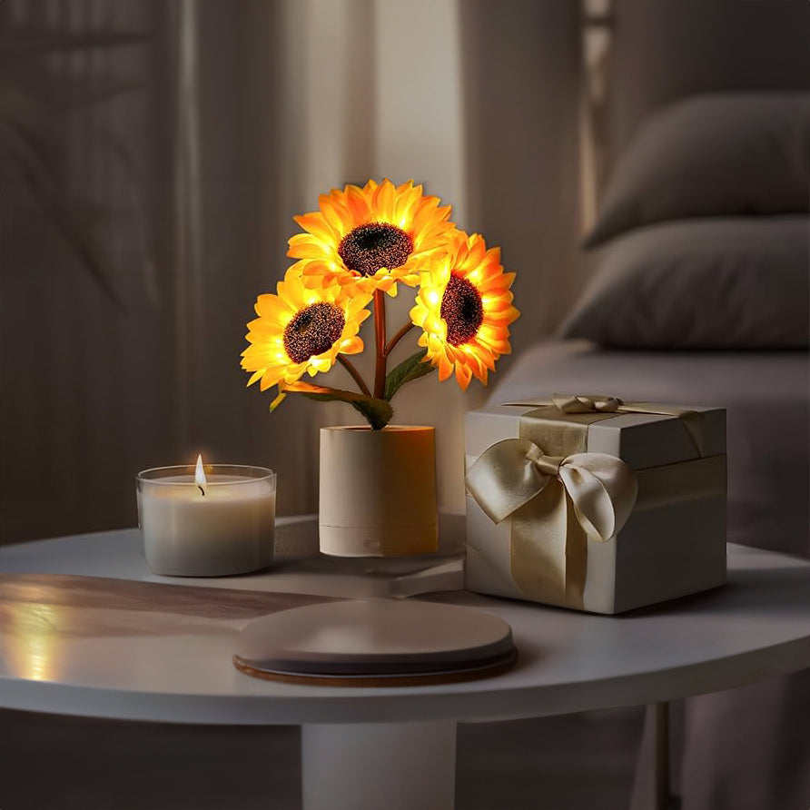 Lâmpada de Mesa LED Recarregável USB – Iluminação Original e Elegante 