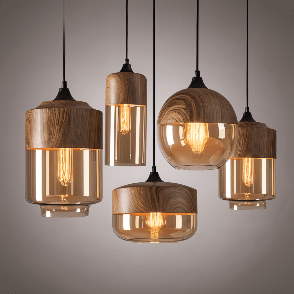 Colgante Retro Glass Loft - Iluminación de moda y ambiente único