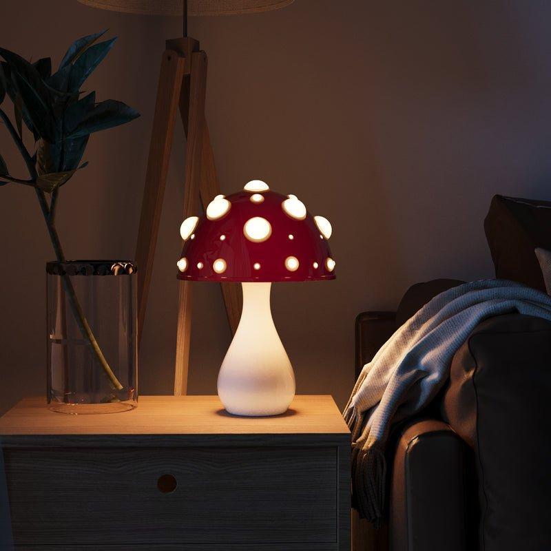 Svampbordslampa – Mjuk belysning och originell stil 