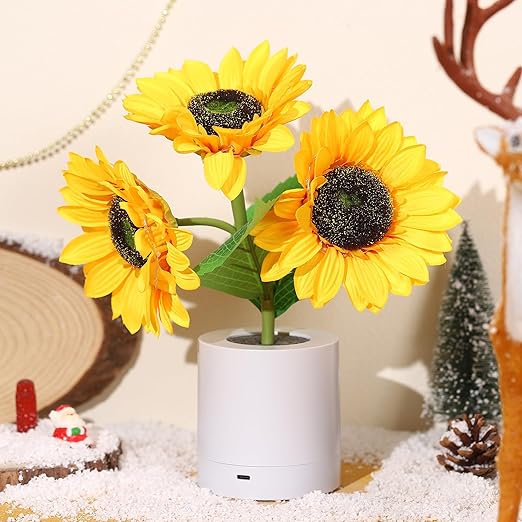 Lâmpada de Mesa LED Recarregável USB – Iluminação Original e Elegante 