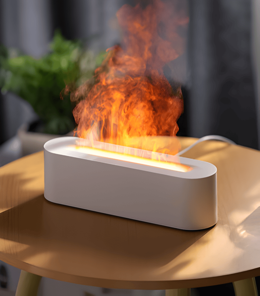 USB Aroma Diffuser med mångfärgad LED-belysning - avslappnande atmosfär och lätt dimma