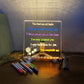 LED memo board: Write, light up, and display your ideas in color! 