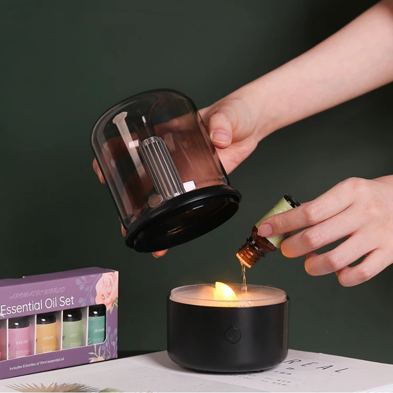 Lampe Diffuseur D’Arômes — Ambiance Flamme Apaisante