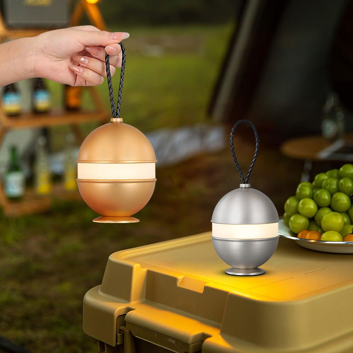 Újratölthető gömblámpa - elegáns design és pihentető fény