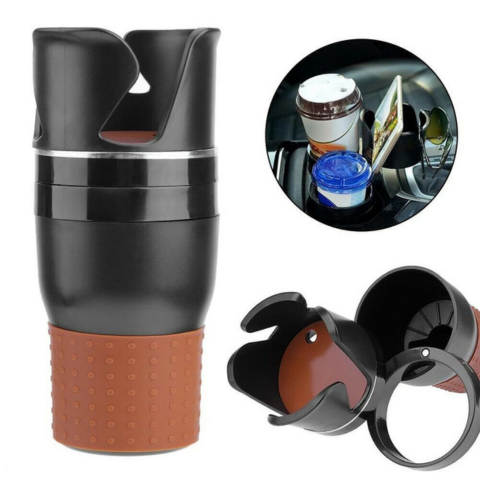 Portavasos Giratorio Organizador Para Coche - Ahorro De Espacio Y Comodidad Al Conducir