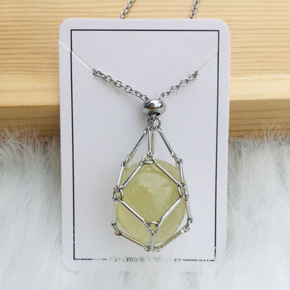 Crystal stones necklace