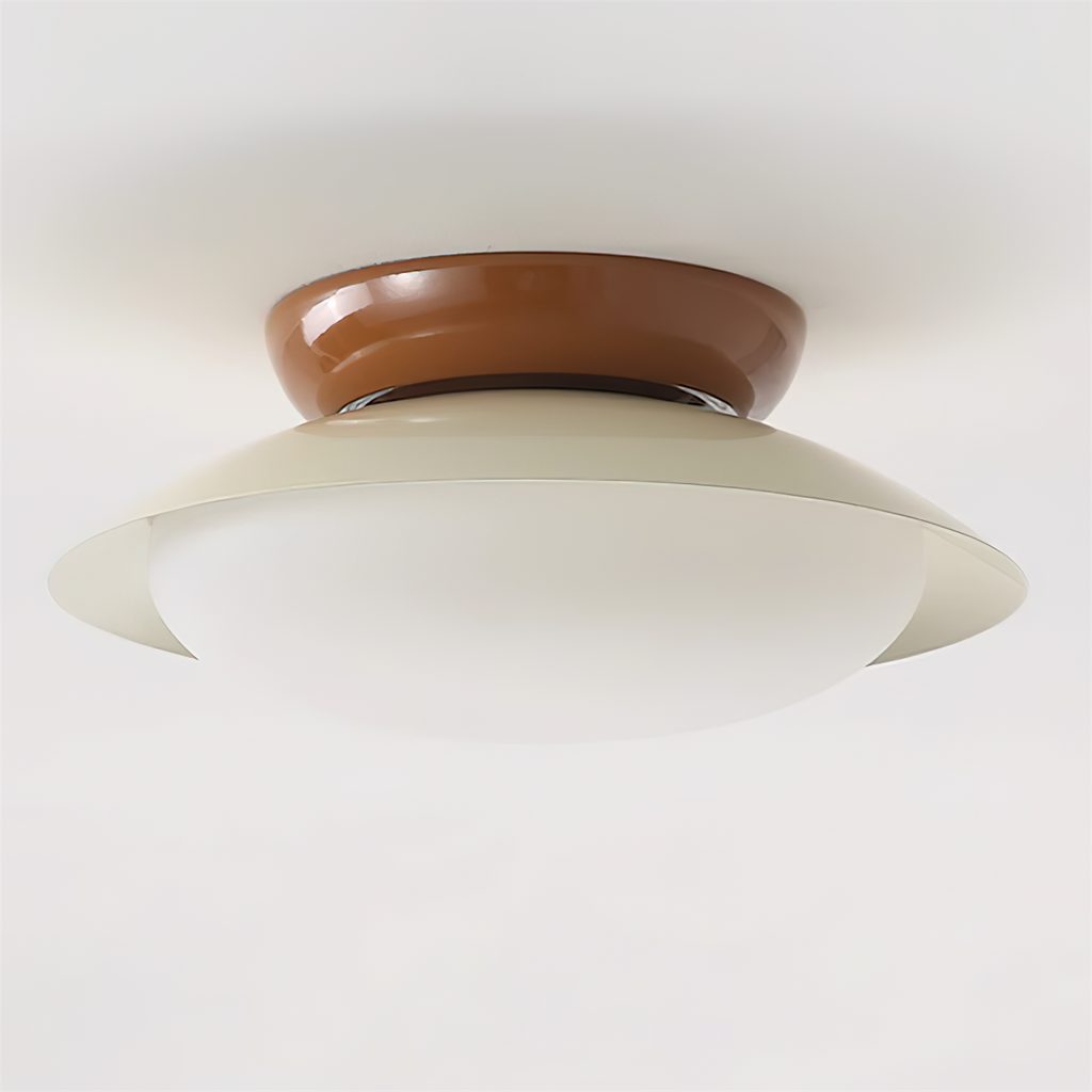 Plafoniera rotonda a LED - Bagliore naturale ed eleganza discreta