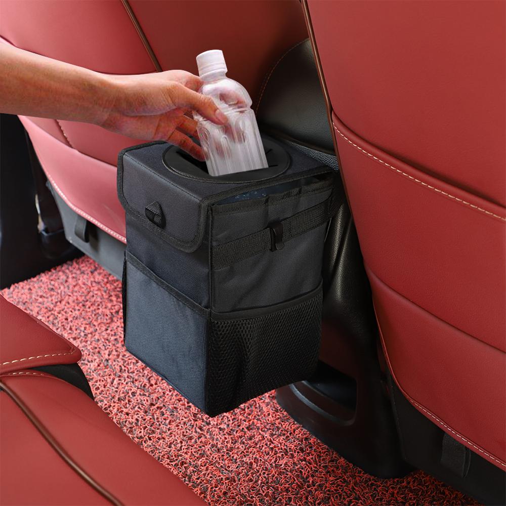 Papelera impermeable para coche - Almacenamiento higiénico y fácil instalación
