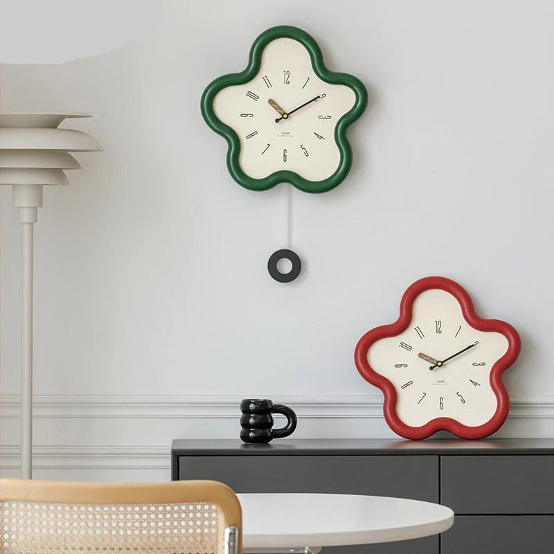 Reloj de Pared Reloj de Flores 3D – Elegancia Decorativa y Estilo Moderno 