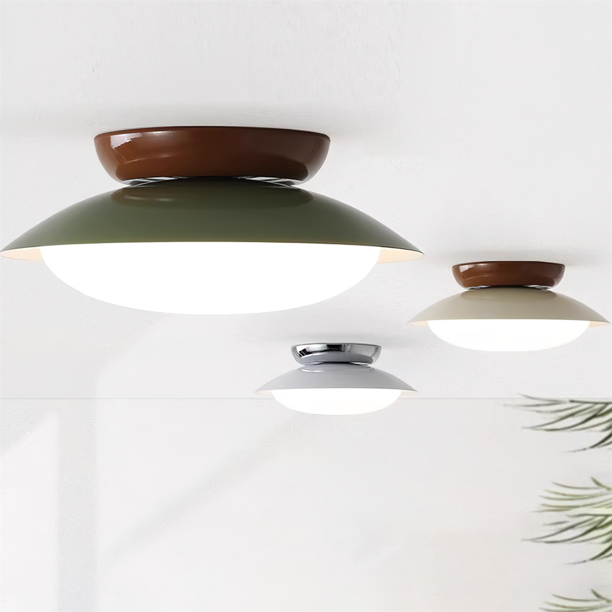 Plafoniera rotonda a LED - Bagliore naturale ed eleganza discreta